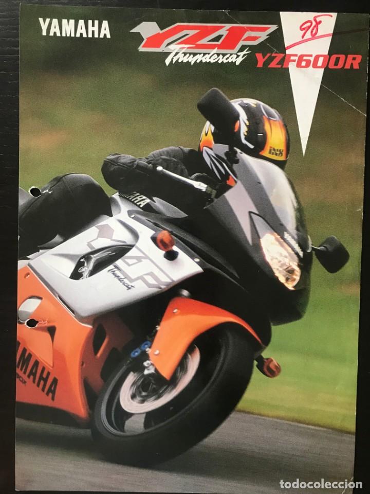 Coches y motocicletas: YAMAHA YZF 600 R THUNDERCAT - FOLLETO CATALOGO ORIGINAL - EN ESPA&Ntilde;OL - A&Ntilde;O 1998