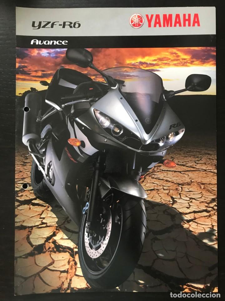 Coches y motocicletas: YAMAHA YZF R6 AVANCE - FOLLETO CATALOGO ORIGINAL - EN ESPA&Ntilde;OL - A&Ntilde;O 2003
