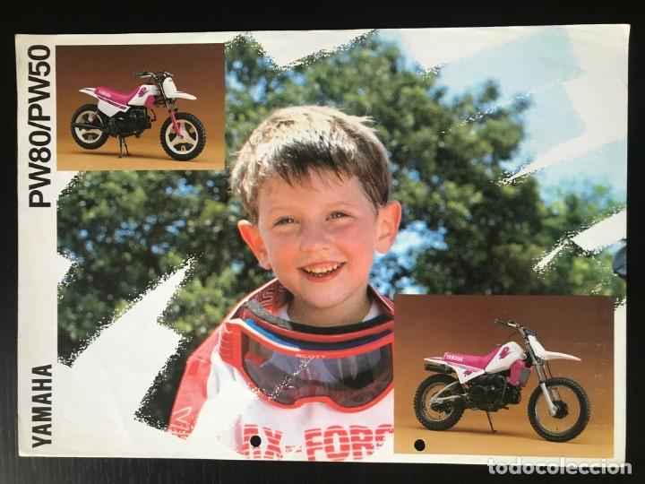 Coches y motocicletas: YAMAHA PW 50 / PW 80 INFANTIL - FOLLETO CATALOGO ORIGINAL - EN ESPA&Ntilde;OL - A&Ntilde;O 1993