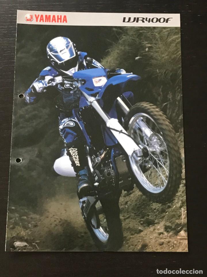 Coches y motocicletas: YAMAHA WR 400 F - FOLLETO CATALOGO ORIGINAL - EN ESPA&Ntilde;OL - A&Ntilde;O 1999
