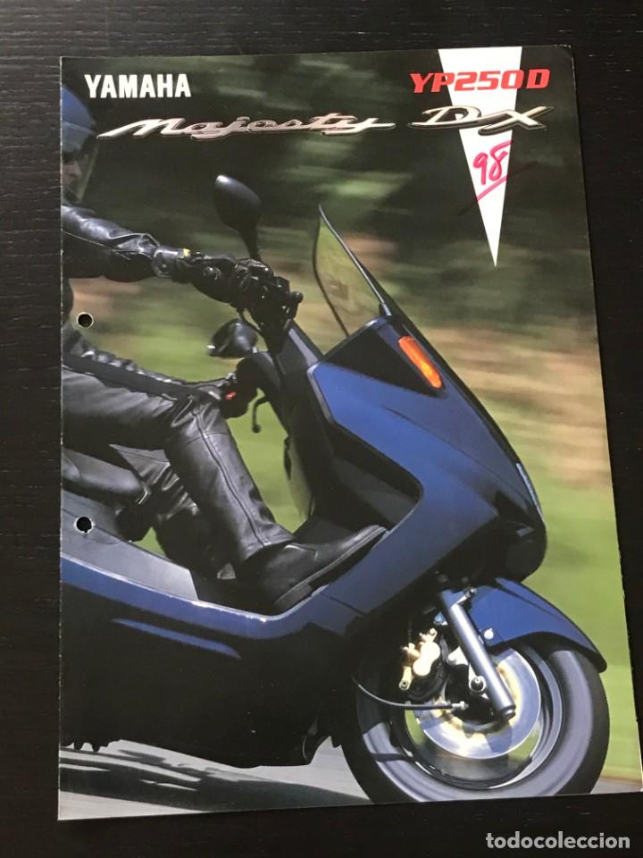 Coches y motocicletas: YAMAHA YP 250 D MAJESTY DX SCOOTER - FOLLETO CATALOGO ORIGINAL - EN ESPA&Ntilde;OL - A&Ntilde;O 1998