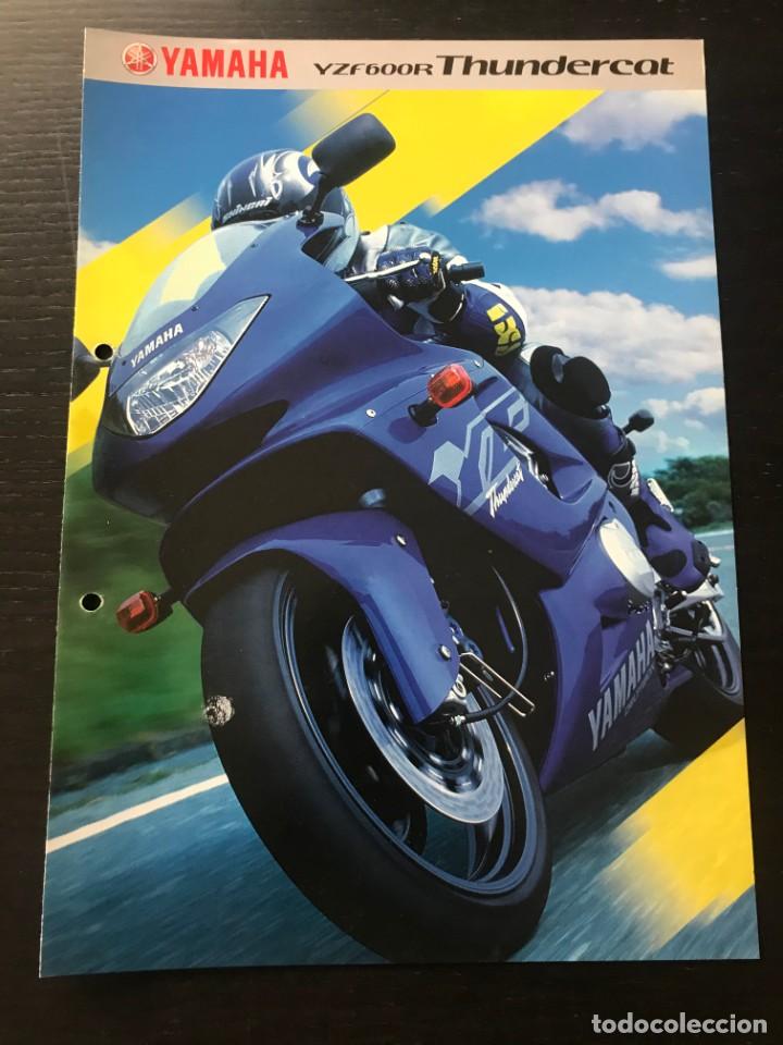 Coches y motocicletas: YAMAHA YZF 600 R THUNDERCAT - FOLLETO CATALOGO ORIGINAL - EN ESPA&Ntilde;OL - A&Ntilde;O 2001
