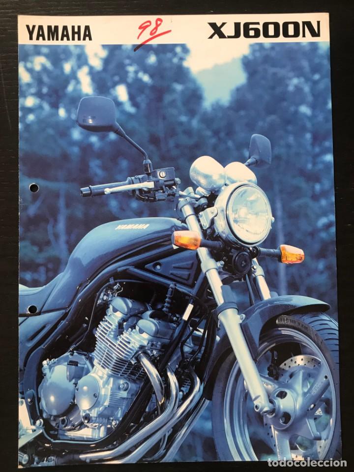 Coches y motocicletas: YAMAHA XJ 600 N - FOLLETO CATALOGO ORIGINAL - EN ESPA&Ntilde;OL - A&Ntilde;O 1997