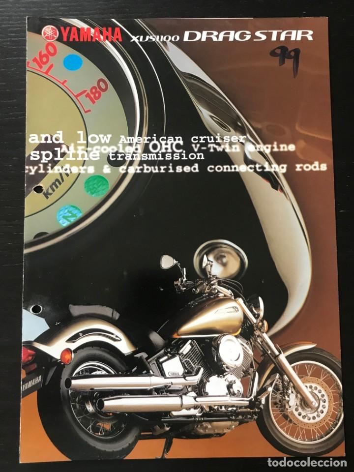Coches y motocicletas: YAMAHA XVS 1100 DRAG STAR - FOLLETO CATALOGO ORIGINAL - EN ESPA&Ntilde;OL - A&Ntilde;O 1999