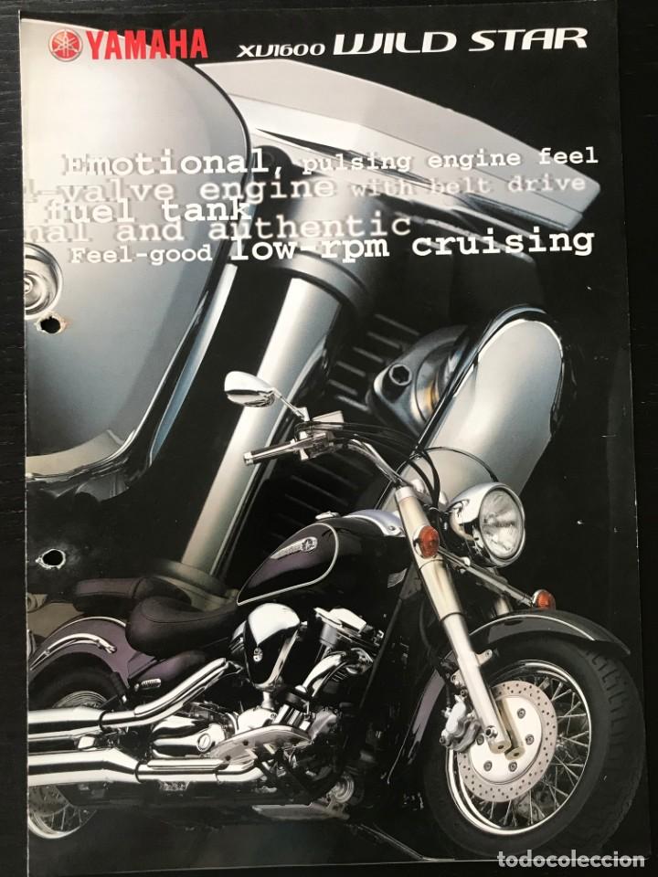 Coches y motocicletas: YAMAHA XV 1600 WILD STAR - FOLLETO CATALOGO ORIGINAL - EN ESPA&Ntilde;OL - A&Ntilde;O 1999