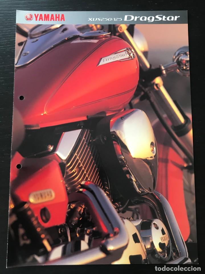 Coches y motocicletas: YAMAHA XVS 125 250 DRAG STAR - FOLLETO CATALOGO ORIGINAL - EN ESPA&Ntilde;OL - A&Ntilde;O 2002