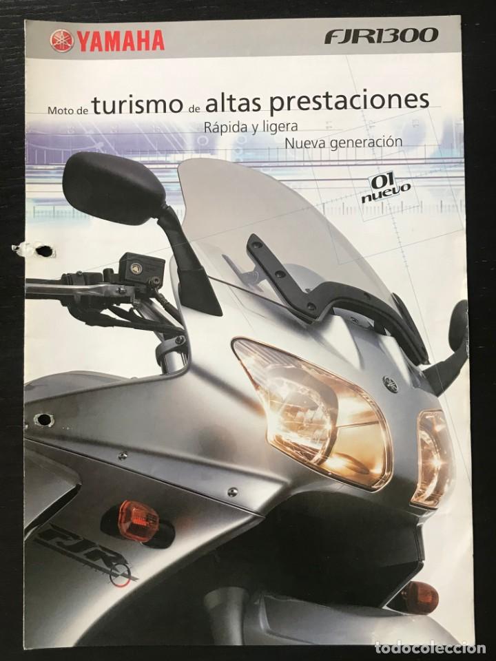 Coches y motocicletas: YAMAHA FJR 1300 - FOLLETO CATALOGO ORIGINAL - EN ESPA&Ntilde;OL - A&Ntilde;O 2001