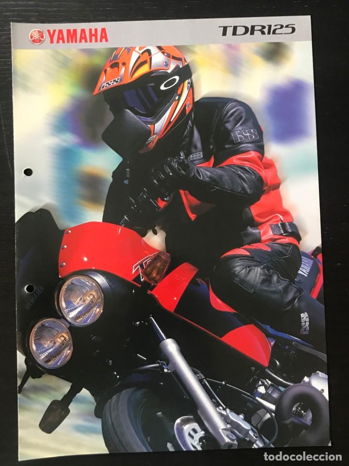 Coches y motocicletas: YAMAHA TDR 125 - FOLLETO CATALOGO ORIGINAL - EN ESPA&Ntilde;OL - A&Ntilde;O 2001