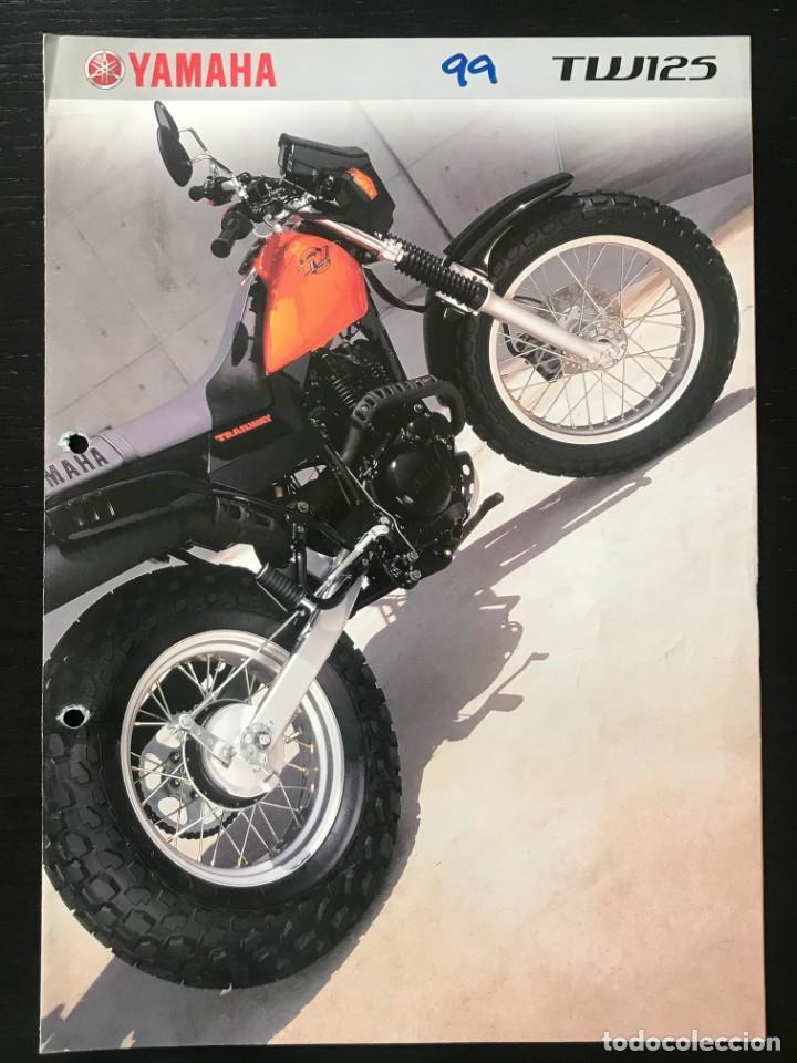 Coches y motocicletas: YAMAHA TW 125 - FOLLETO CATALOGO ORIGINAL - EN ESPA&Ntilde;OL - A&Ntilde;O 1999