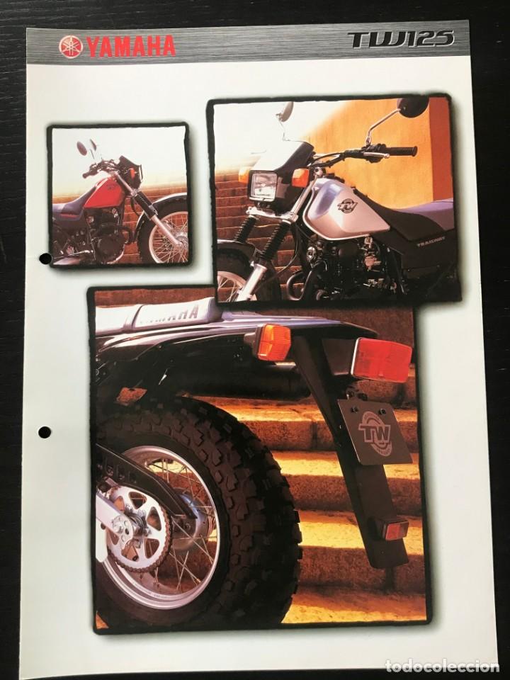 Coches y motocicletas: YAMAHA TW 125 - FOLLETO CATALOGO ORIGINAL - EN ESPA&Ntilde;OL - A&Ntilde;O 2000