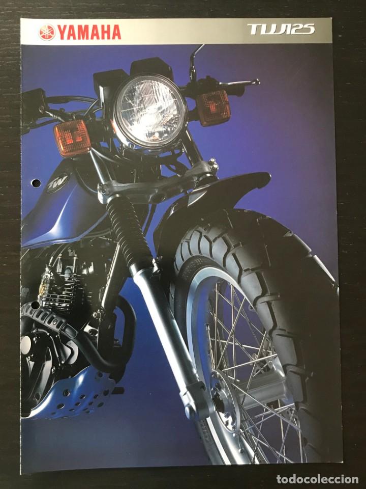 Coches y motocicletas: YAMAHA TW 125 - FOLLETO CATALOGO ORIGINAL - EN ESPA&Ntilde;OL - A&Ntilde;O 2002