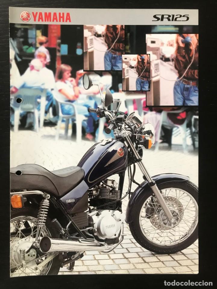 Coches y motocicletas: YAMAHA SR 125 - FOLLETO CATALOGO ORIGINAL - EN ESPA&Ntilde;OL - A&Ntilde;O 1999