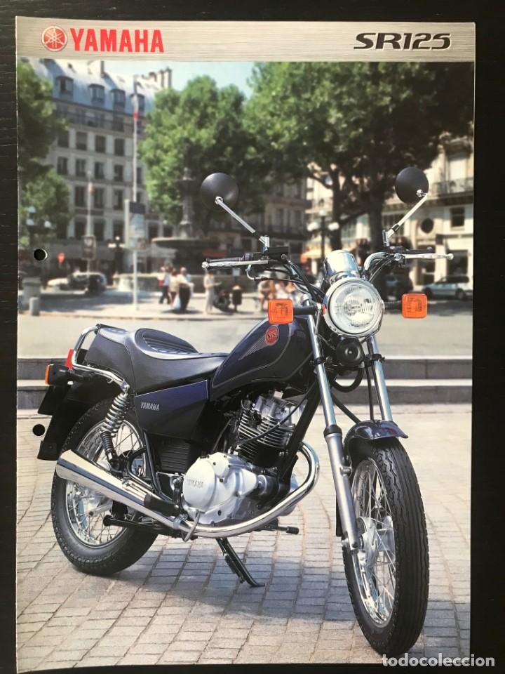 Coches y motocicletas: YAMAHA SR 125 - FOLLETO CATALOGO ORIGINAL - EN ESPA&Ntilde;OL - A&Ntilde;O 2000