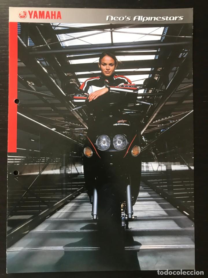 Coches y motocicletas: YAMAHA NEO&acute;S ALPINESTARS 49 SCOOTER - FOLLETO CATALOGO ORIGINAL - EN ESPA&Ntilde;OL - A&Ntilde;O 2002