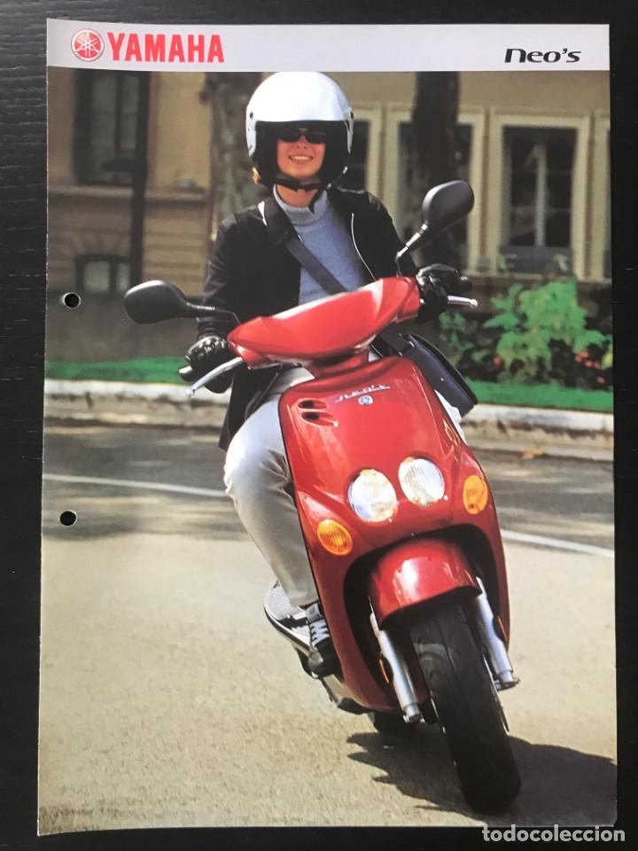 Coches y motocicletas: YAMAHA NEO&acute;S 49 SCOOTER - FOLLETO CATALOGO ORIGINAL - EN ESPA&Ntilde;OL - A&Ntilde;O 2001