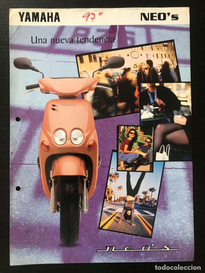 Coches y motocicletas: YAMAHA NEO&acute;S 50 SCOOTER - FOLLETO CATALOGO ORIGINAL - EN ESPA&Ntilde;OL - A&Ntilde;O 1997