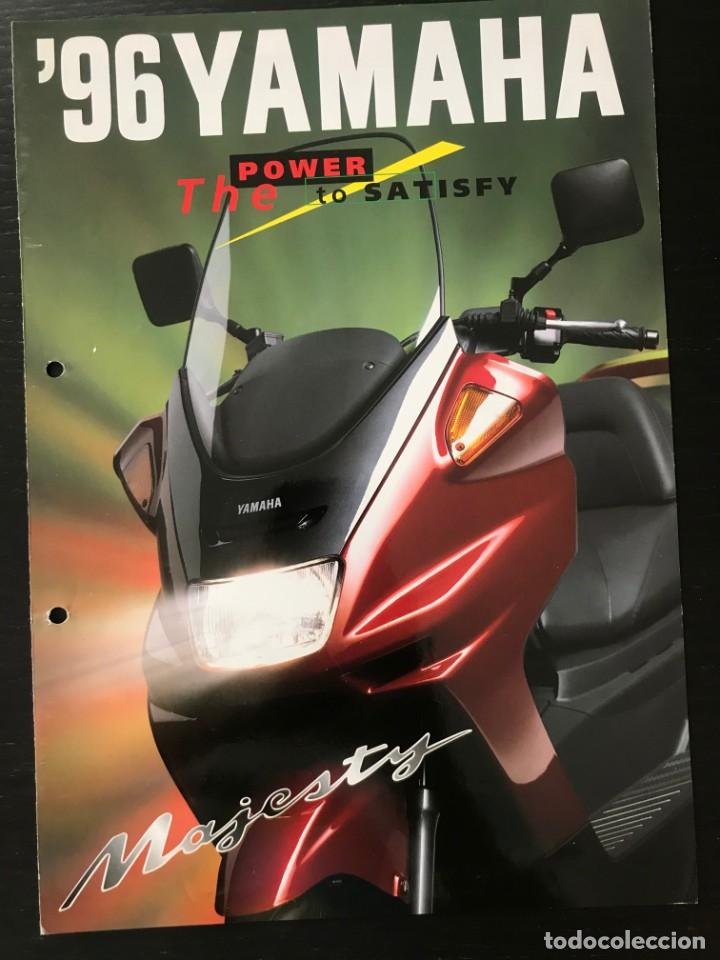 Coches y motocicletas: YAMAHA YP 250 MAJESTY SCOOTER - FOLLETO CATALOGO ORIGINAL - EN ESPA&Ntilde;OL - A&Ntilde;O 1996