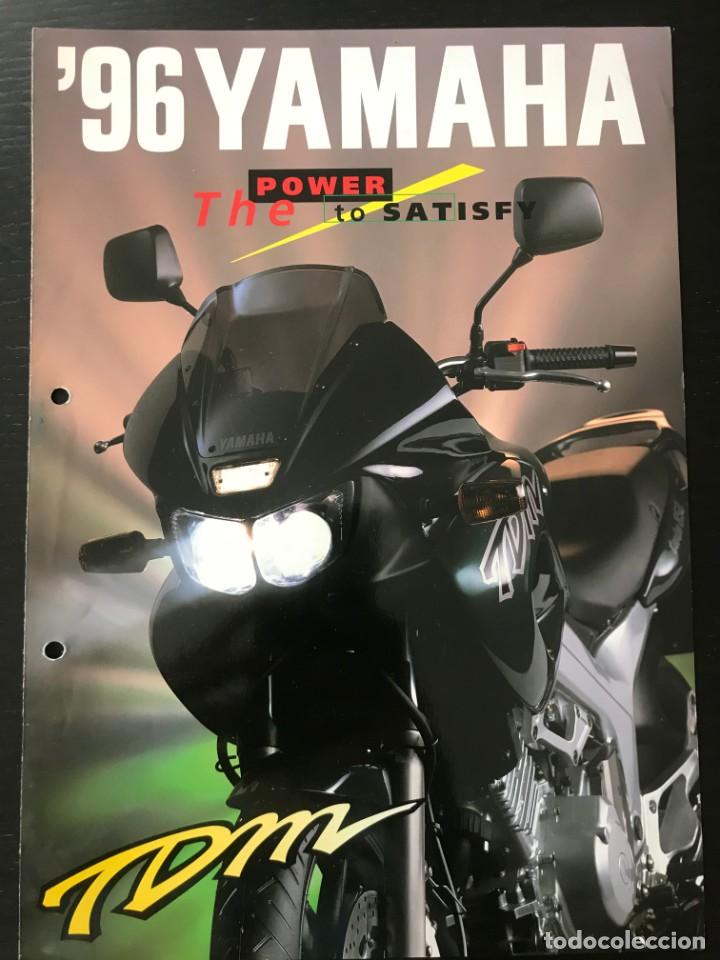 Coches y motocicletas: YAMAHA TDM 850 - FOLLETO CATALOGO ORIGINAL - EN ESPA&Ntilde;OL - A&Ntilde;O 1996
