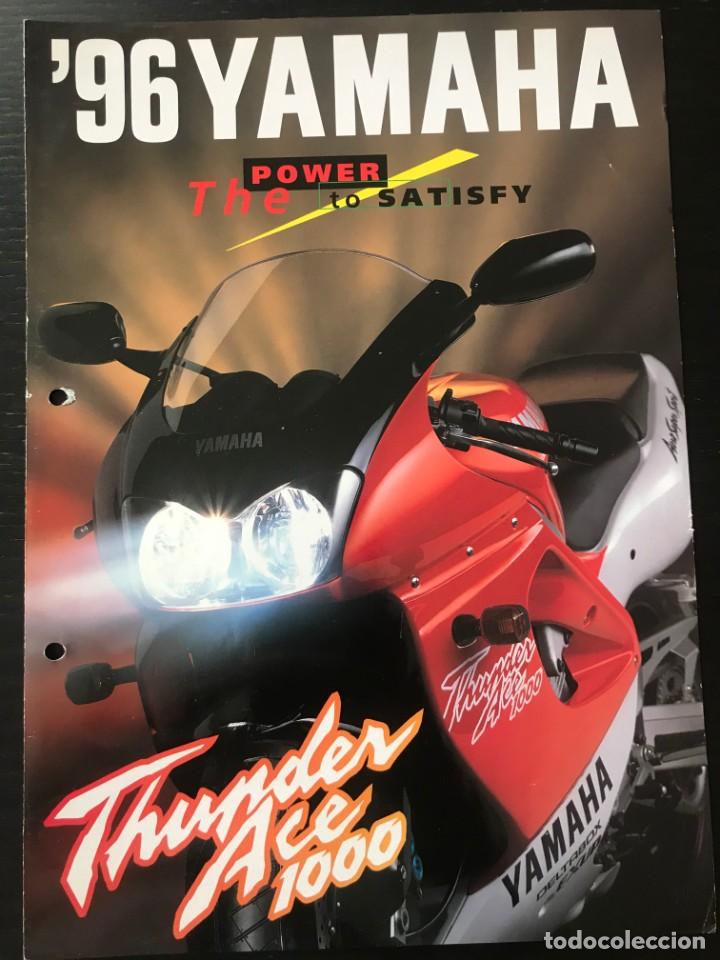 Coches y motocicletas: YAMAHA YZF 1000 R THUNDERACE - FOLLETO CATALOGO ORIGINAL - EN ESPA&Ntilde;OL - A&Ntilde;O 1996