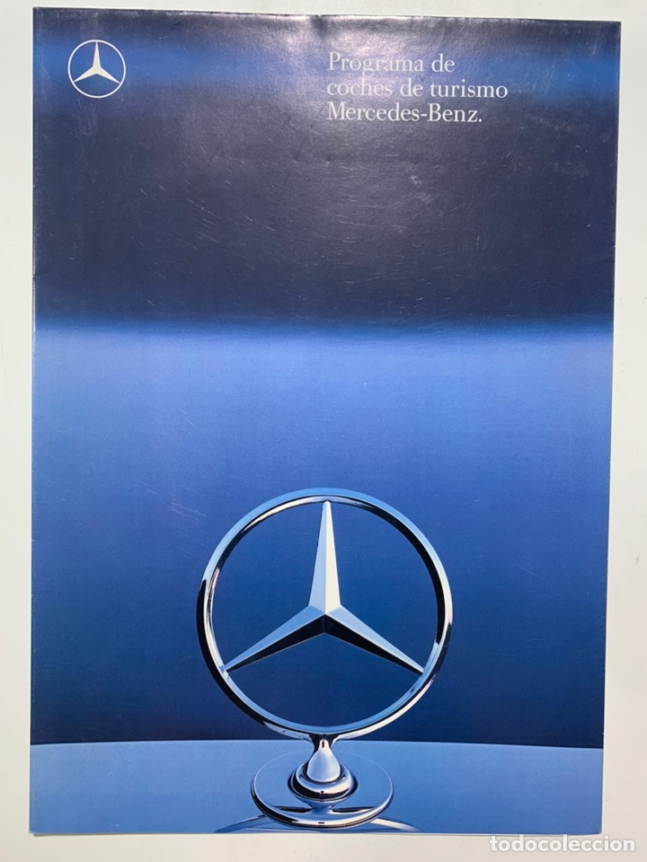 Carros e motociclos: Cat&aacute;logo folleto publicidad original programa de coches de turismo Mercedes-Benz de 1988