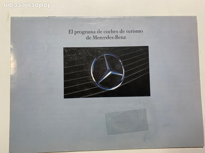 Carros e motociclos: Cat&aacute;logo folleto publicidad original programa de coches de turismo Mercedes-Benz de 1989