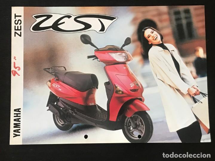 Coches y motocicletas: YAMAHA ZEST 80 SCOOTER - FOLLETO CATALOGO ORIGINAL - EN ESPA&Ntilde;OL - A&Ntilde;O 1995