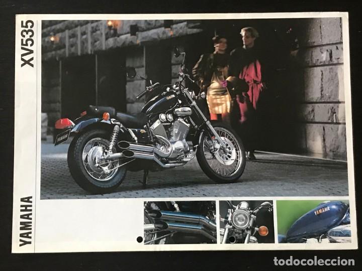 Coches y motocicletas: YAMAHA XV 535 VIRAGO - FOLLETO CATALOGO ORIGINAL - EN ESPA&Ntilde;OL - A&Ntilde;O 1992