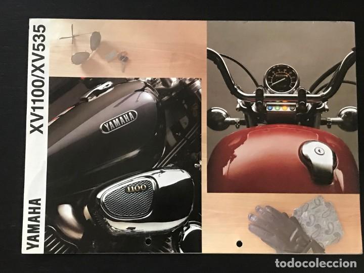 Coches y motocicletas: YAMAHA XV 535 1100 VIRAGO - FOLLETO CATALOGO ORIGINAL - EN ESPA&Ntilde;OL - A&Ntilde;O 1991