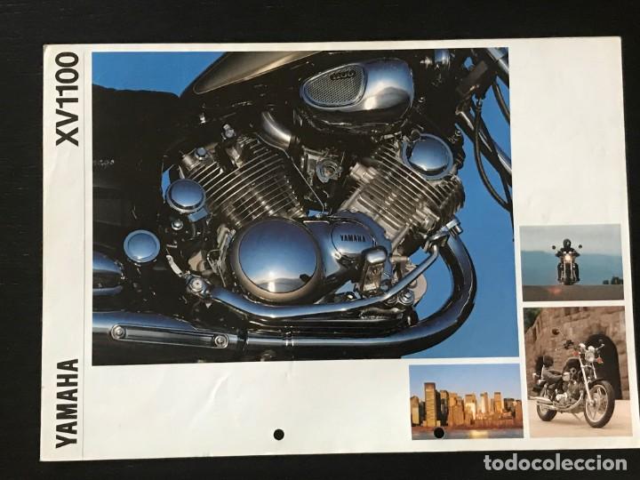 Coches y motocicletas: YAMAHA XV 1100 VIRAGO - FOLLETO CATALOGO ORIGINAL - EN ESPA&Ntilde;OL - A&Ntilde;O 1992