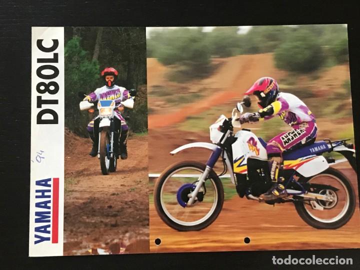 Coches y motocicletas: YAMAHA DT 80 LC - FOLLETO CATALOGO ORIGINAL - EN ESPA&Ntilde;OL - A&Ntilde;O 1994