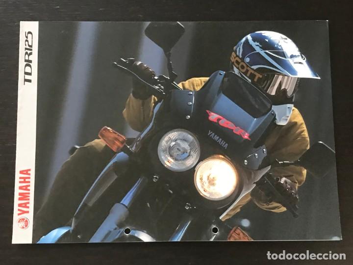 Coches y motocicletas: YAMAHA TDR 125 - FOLLETO CATALOGO ORIGINAL - EN ESPA&Ntilde;OL - A&Ntilde;O 1999