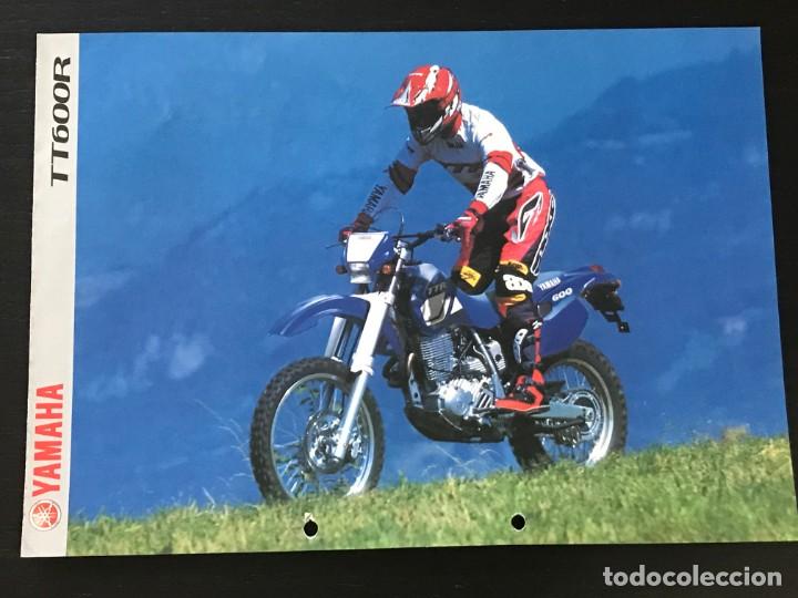 Coches y motocicletas: YAMAHA TT 600 R - FOLLETO CATALOGO ORIGINAL - EN ESPA&Ntilde;OL - A&Ntilde;O 2001