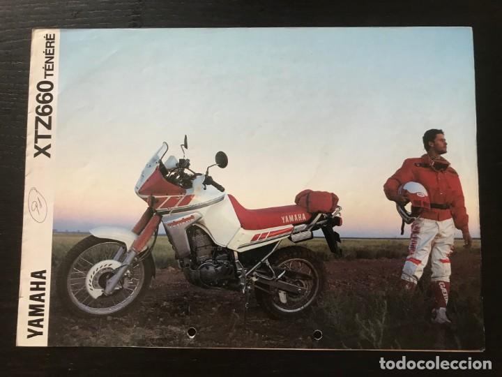 Coches y motocicletas: YAMAHA XTZ 660 TENERE - FOLLETO CATALOGO ORIGINAL - EN ESPA&Ntilde;OL - A&Ntilde;O 1991