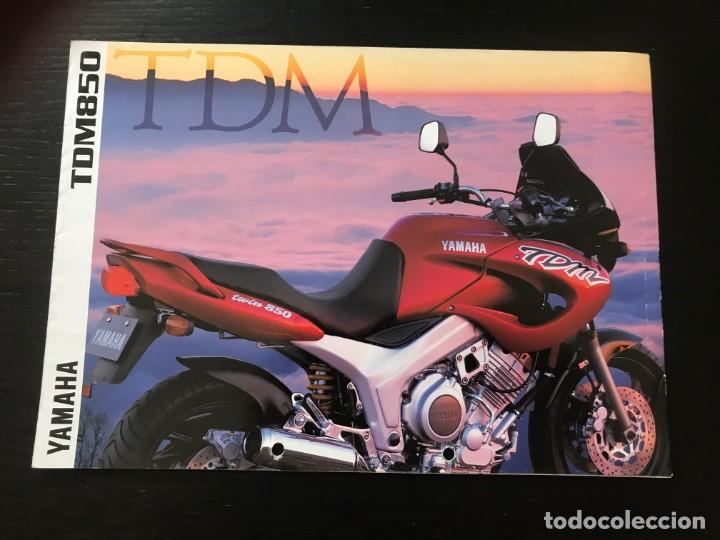 Coches y motocicletas: YAMAHA TDM 850 - FOLLETO CATALOGO ORIGINAL - EN ESPA&Ntilde;OL - A&Ntilde;O 1997