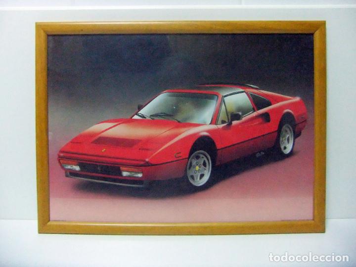 Coches y Motocicletas: CUADRO FERRARI 328 GTS LEGENDARY RED 3 ORIGINAL ARTWORK BY ELA - COCHE ITALIA L&Aacute;MINA P&Oacute;STER IMAGEN