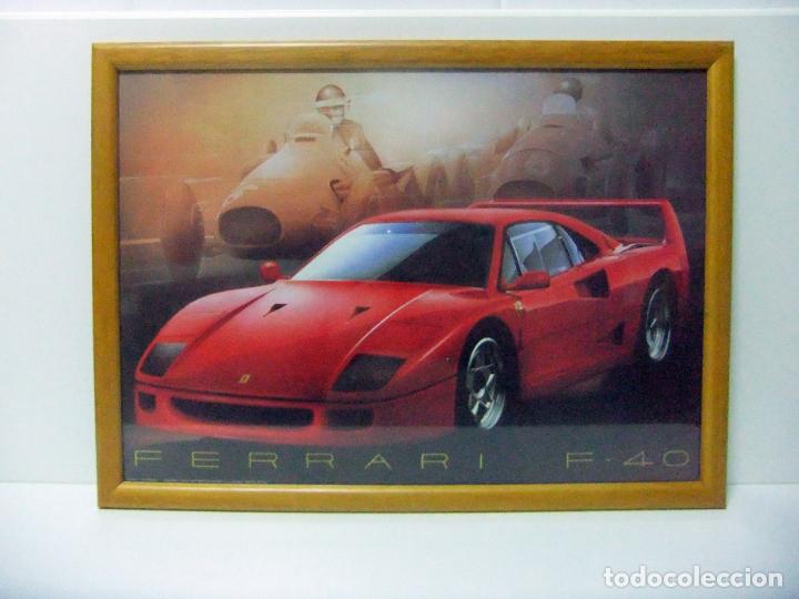 Coches y Motocicletas: CUADRO FERRARI F-40 DESIGN L. PATRIGNANI &copy; 1989 ARTI GRAFICHE RICORDI MILANO - COCHE ITALIA L&Aacute;MINA