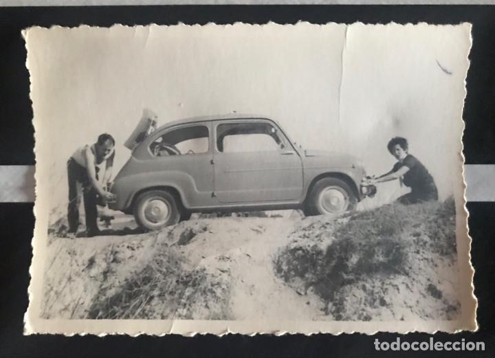 Coches y motocicletas: J2 FOTO REAL SEAT 600 SEISCIENTOS AVER&Iacute;A 10 X 7 CM.