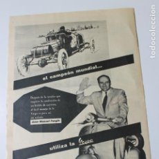 Coches y Motocicletas: PUBLICIDAD VESPA, HOJA PERIODICO 1960. Lote 217198746