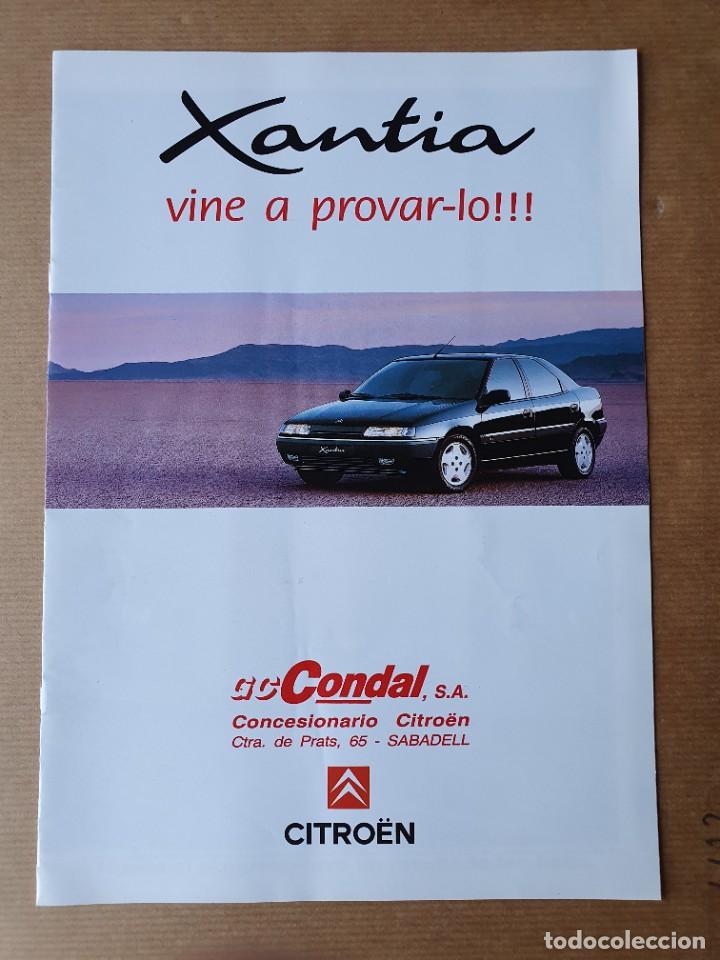 Coches y Motocicletas: Citroen Xantia.Cat&aacute;logo original.A&ntilde;o 1993. Espa&ntilde;ol con portada del concesionario en catalan.