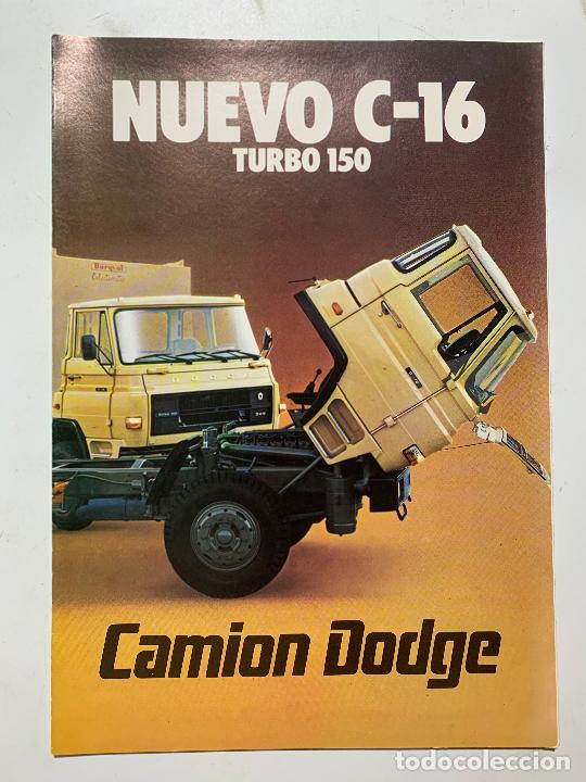 Automobili e Motociclette: catalogo folleto camion dodge nuevo c-16 turbo 150 a&ntilde;os 80