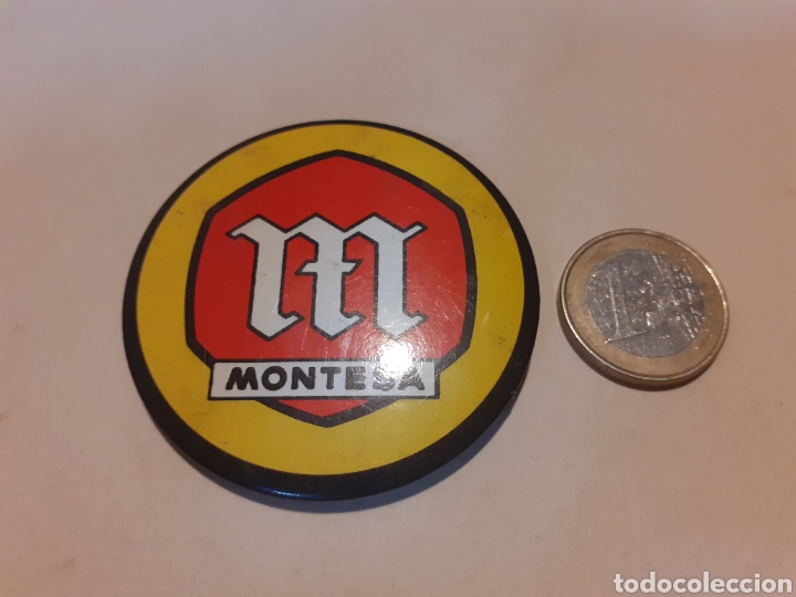 Coches y Motocicletas: Chapa autentica de la &eacute;poca de montesa