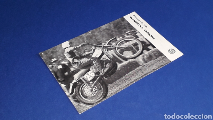 Coches y Motocicletas: Tarjeta Postal original Motocicleta Montesa Manuel Olivencia Moto-Cross