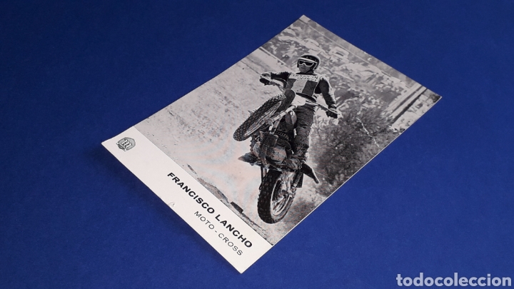 Coches y Motocicletas: Tarjeta Postal original Motocicleta Montesa Francisco Lancho Moto-Cross