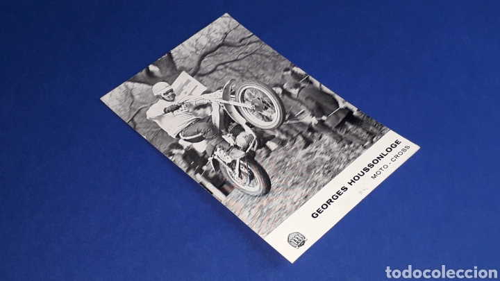 Coches y Motocicletas: Tarjeta Postal original Motocicleta Montesa Georges Houssonloge Moto-Cross