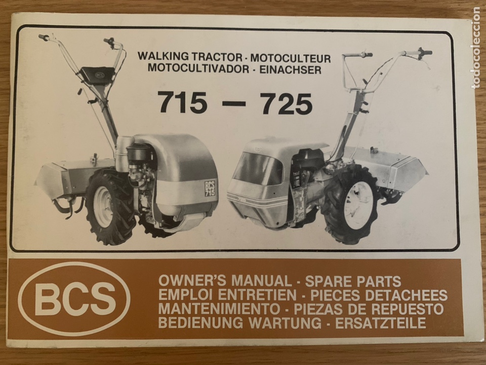 Coches y motocicletas: Manual de mantenimiento y piezas de repuesto motocultor motocultivador 715-725 bcs