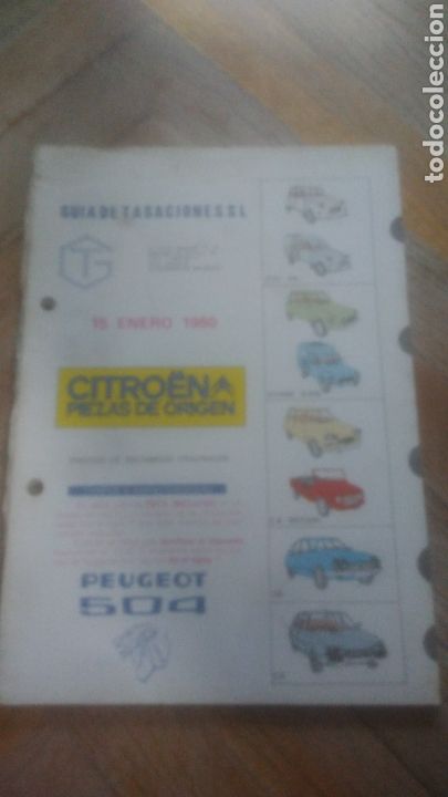Coches y Motocicletas: Citroen. Tasaciones de modelos y piezas. 1980. Ver fotos.