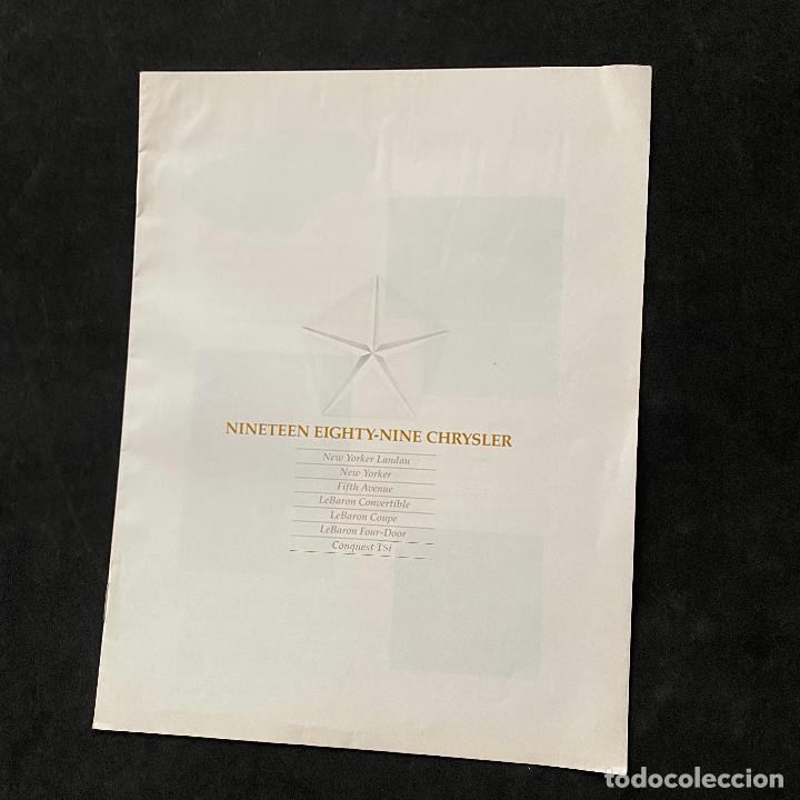 Coches y Motocicletas: catalogo folleto publicidad Nineteen eighty-nine Chrysler 1989