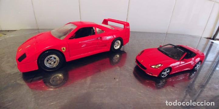 Coches y motocicletas: porsche cayman 1/32 y ferrari california 1/43,miden 13,5 y10,5 CM-el porsche tiene puertas extraible