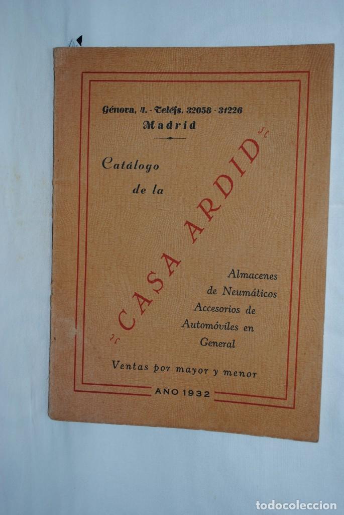 Carros e motociclos: CATALOGO , CASA ARDID 1932