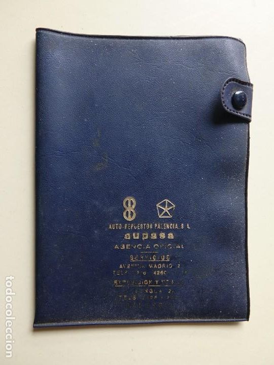 Carros e motociclos: Carpeta funda Auto repuestos Palencia AUPASA Agencia oficial a&ntilde;os 70